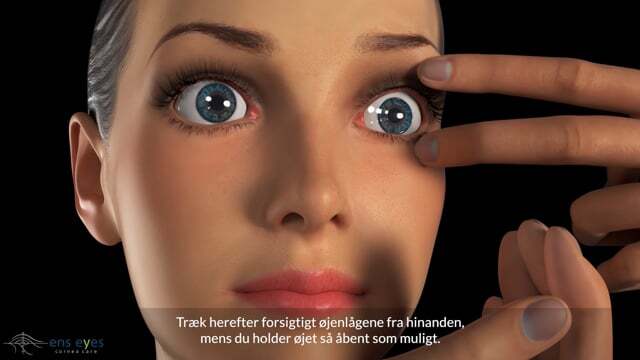 Udtagning af nat/hårde kontaktlinser